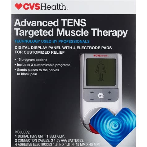 Health CVS CVS Health Advanced TENS Targeted Muscle Therapy. . Cvs tens unit manual